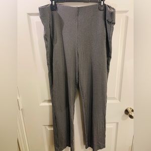 🚫SOLD🚫 Chico's Womens Size 3 Regular Pull-On Pants Elastic Waist Black White